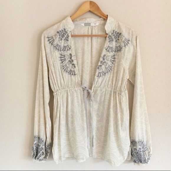 ATHLETA Ikat Embroidered Swim Cover Up Tunic Top Size XS - Picture 1 of 14